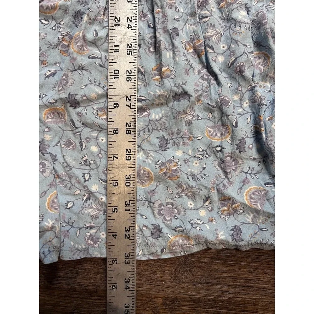 A New Approach Womens Small Blue Floral Sleeveless Dress Casual Everyday - Picture 3 of 5